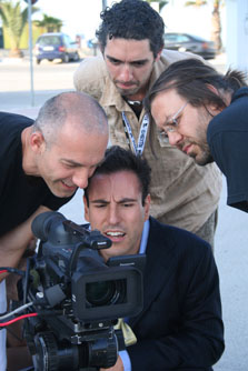 The set of "Alieno, l'uomo del futuro"