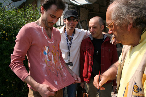 The set of "Alieno, l'uomo del futuro"